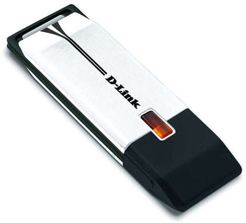 D-Link Wireless USB adapter on white background