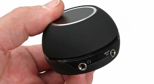 Close-up of Creative GigaWorks T3 speaker volume control pod
