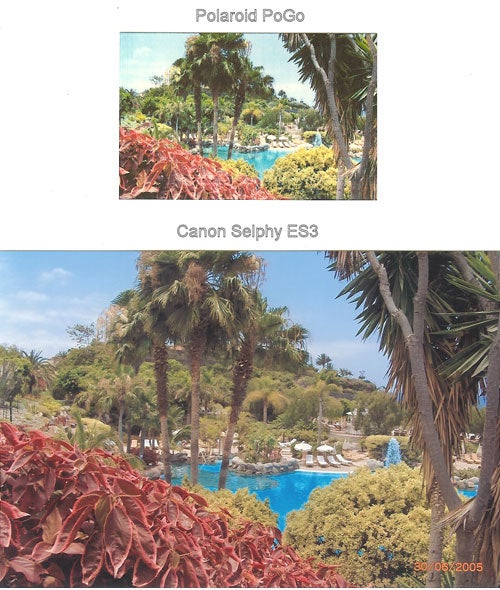 Print quality comparison between Polaroid PoGo and Canon Selphy ES3.