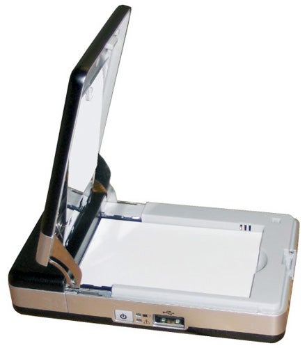 Polaroid PoGo Instant Mobile Printer with lid open.