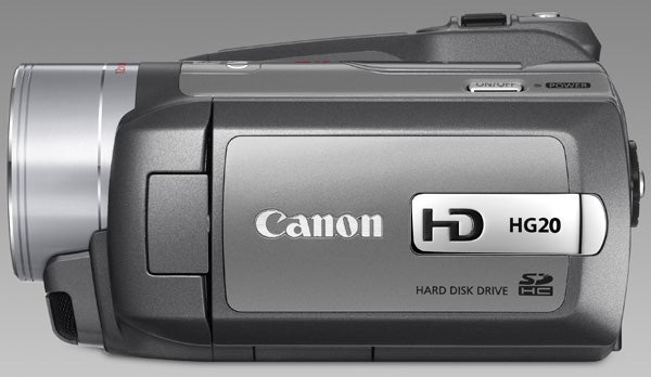 Canon HG20 camcorder with hard disk drive.