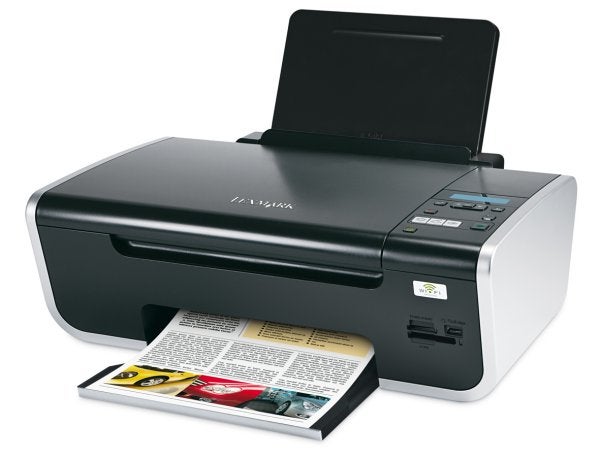 Lexmark X4650 printer with printed color documents.