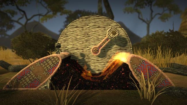 Screenshot from LittleBigPlanet game showing a character in a landscape.