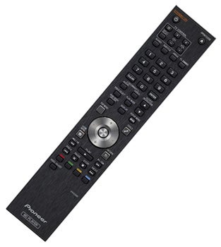 Pioneer BDP-LX71 Blu-ray player remote control.