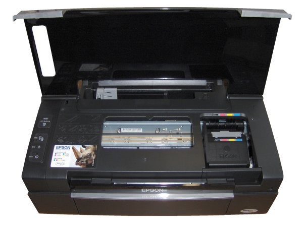 Epson Stylus Office B40W inkjet printer with open cover
