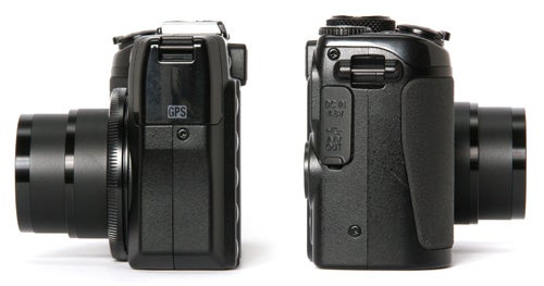 Nikon CoolPix P6000 camera showing front and side views.