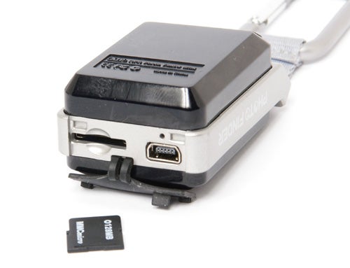 ATP Photo Finder Mini with SD card and USB cable.