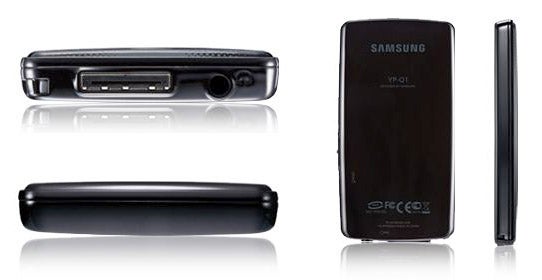 Samsung YP-Q1 Diamond MP3 player from multiple angles.