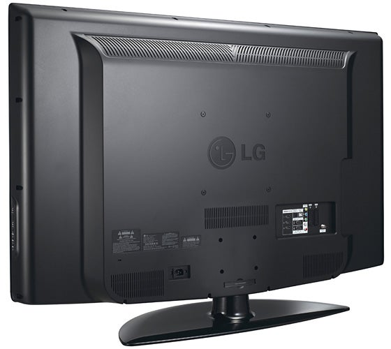 Rear view of an LG 19-inch LCD television model 19LG3000.