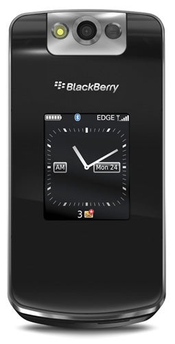 BlackBerry Pearl 8220 smartphone closed front view.