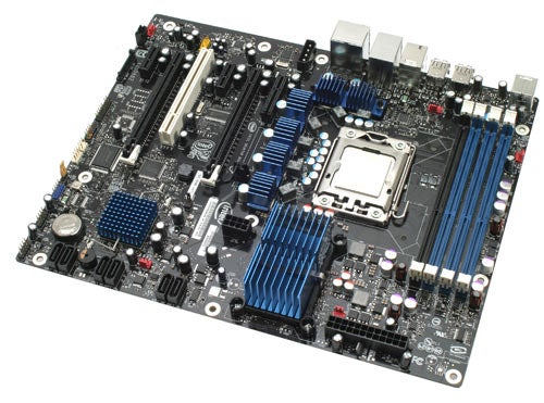 Intel DX58SO "Smackover" Motherboard on white background.