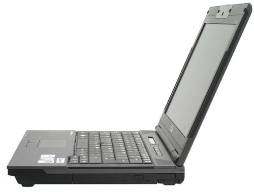 Fujitsu-Siemens Esprimo Mobile U9210 laptop on white background.