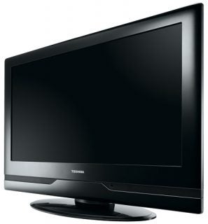 Toshiba 26AV505DB 26-inch LCD television on a stand.