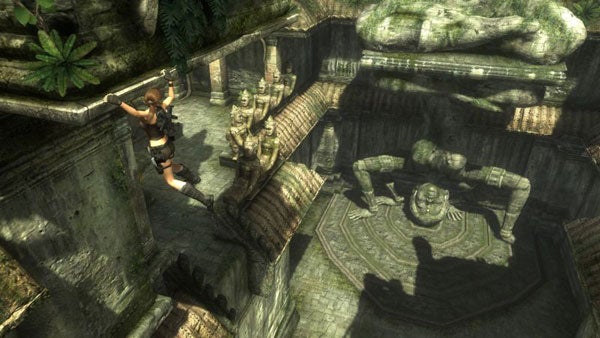 Screenshot of gameplay from Tomb Raider: Underworld.