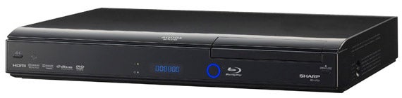 Sharp BD-HP21H Blu-ray player on white background