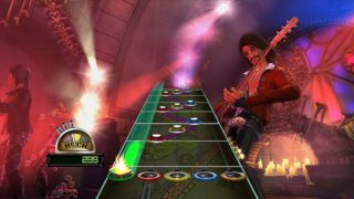 Guitar Hero World Tour gameplay screenshot.