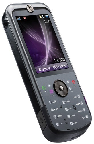 Motorola MOTOZINE ZN5 mobile phone on white background.