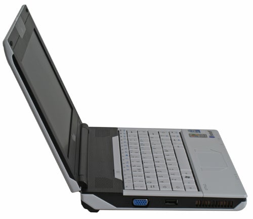 Fujitsu-Siemens Amilo Mini Ui 3520 laptop on white background.