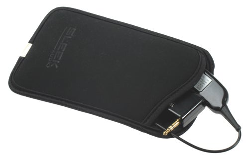 Sleek Audio W1 Wireless Headphone Adapter with carrying case.