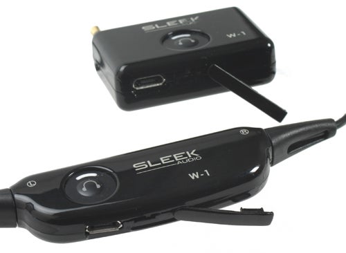 Sleek Audio W1 Wireless Headphone Adapter on white background.
