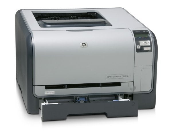 HP Laserjet CP1515n Colour Laser printer on white background.