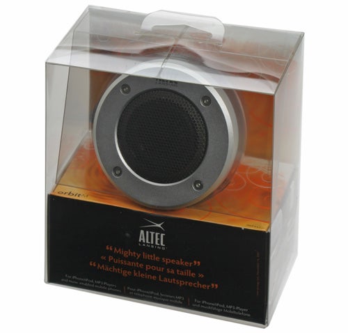 Altec Lansing iMT237 Orbit Speaker in packaging