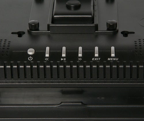 Close-up of Jessops picture frame control buttons