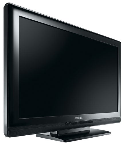 Toshiba 32AV555DB 32-inch LCD television on a stand.