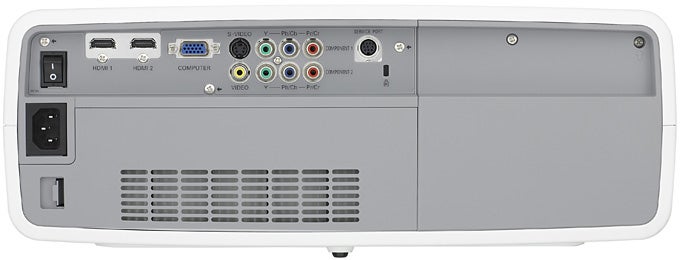 Sanyo PLV-Z700 LCD projector showing input connections.