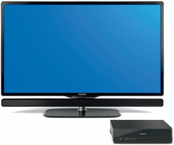 Philips Essence 42PES0001 42-inch LCD TV with remote.