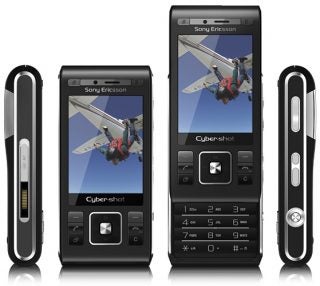 Sony Ericsson C905 mobile phone from multiple angles.