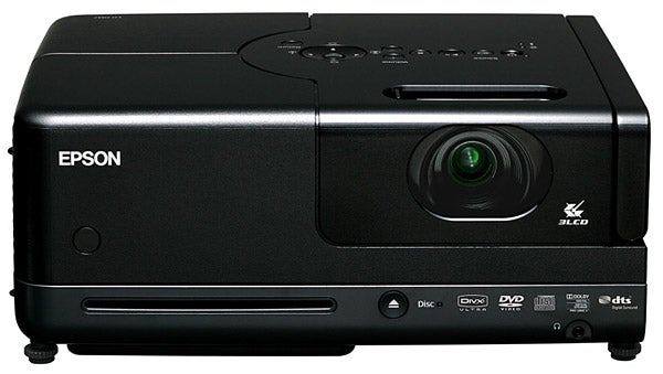 Epson EH-DM2 LCD projector with built-in DVD player.