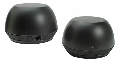 Razer Mako 2.1-channel speaker system pair on white background.