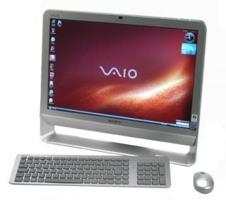 Sony VGC-JS1E All-In-One PC with keyboard and mouse.