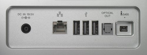 Sony VGC-JS1E PC's connectivity ports close-up view.