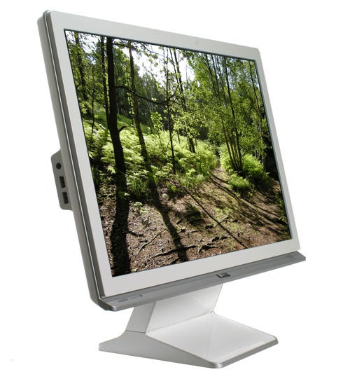 BenQ M2400HD 24in LCD Monitor displaying forest image.