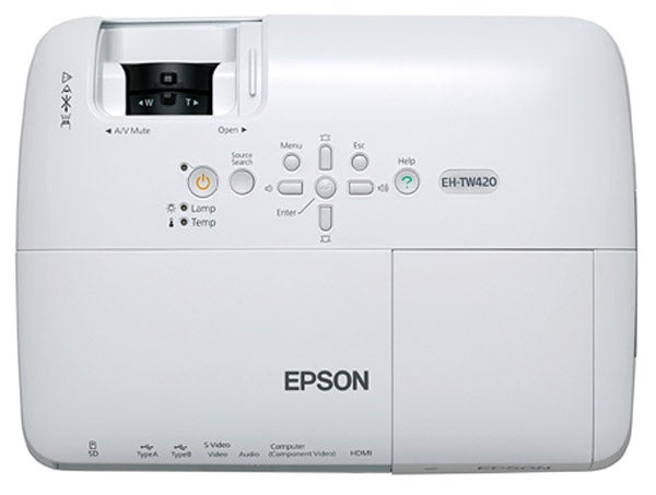 Epson EH-TW420 LCD Projector on white background.