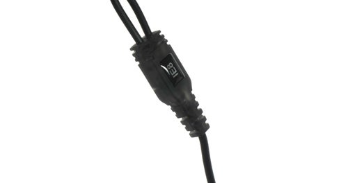 Sennheiser IE8 headphones cable with adjustable sound tuning system.