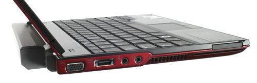 Side view of Dell Latitude E4200 laptop with ports visible.