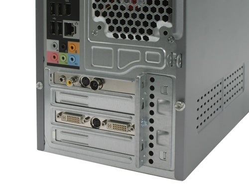 Rear I/O panel of Dell Studio XPS Desktop PC.