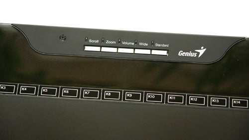 Close-up of Genius G-Pen M712 Tablet with function keys.