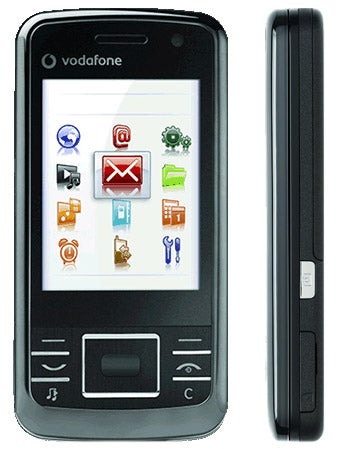 Vodafone 830 mobile phone front and side view.