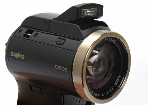 Sanyo Xacti VPC-HD2000 camcorder close-up view.