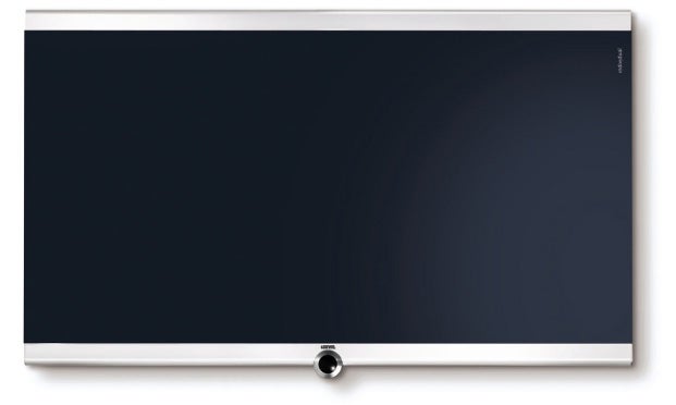Loewe Individual Compose 40 White LCD TV front view.