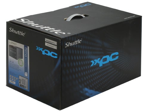 Shuttle XPC Prima Series SP45H7 desktop box packaging.