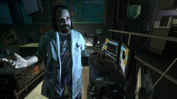Screenshot of a character in F.E.A.R. 2: Project Origin game.