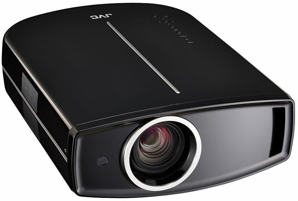 JVC DLA-HD750 projector with black glossy finish.