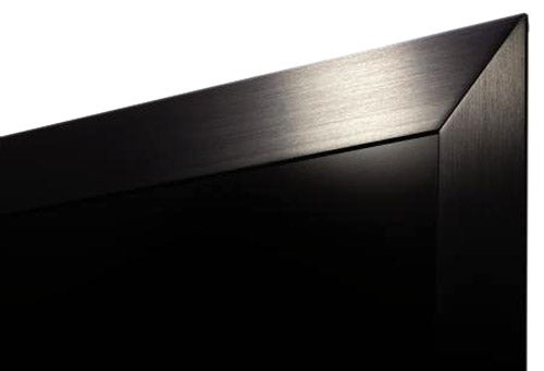 Close-up of Sony Bravia KDL-40ZX1 40in LCD TV corner.