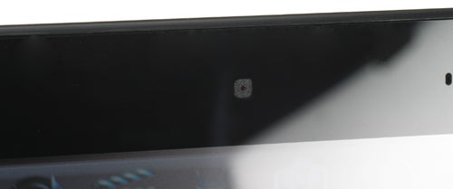 Close-up of Dell Studio XPS 13 webcam and microphone holes