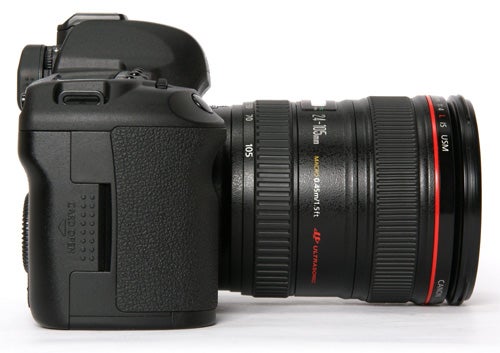 Canon EOS 5D MkII camera with lens on white background.